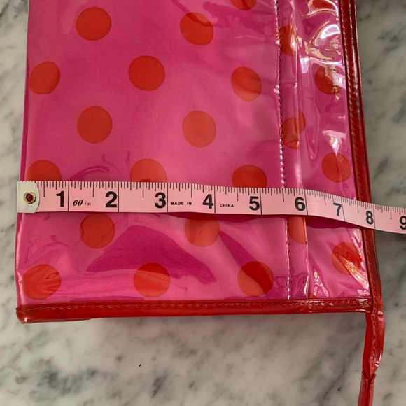 Kate Spade pink with red hearts large cosmic bag - Picture 8 of 10